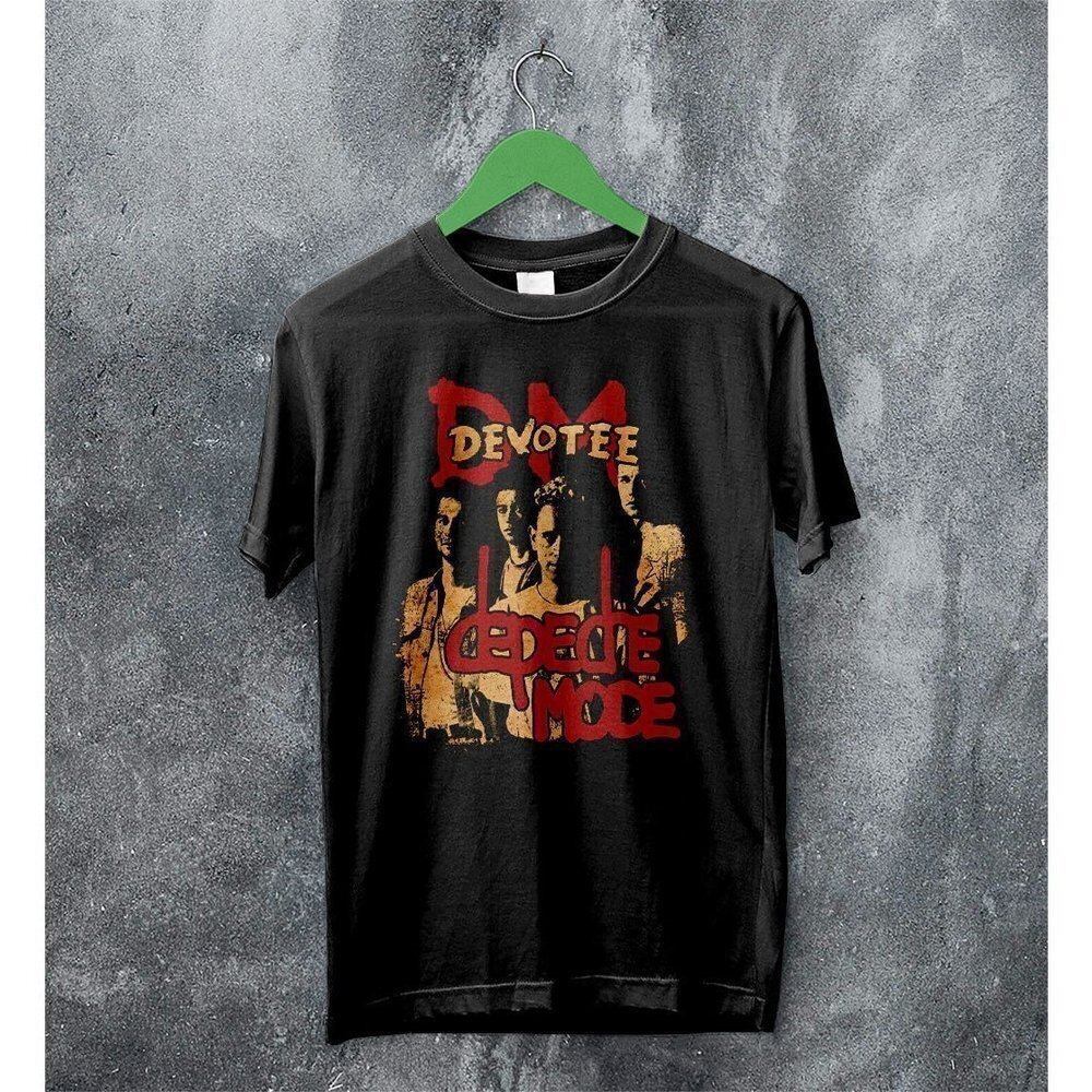 Depeche Mode Devotee Tour Electronic Music Band Graphic Fan Art T-Shirt